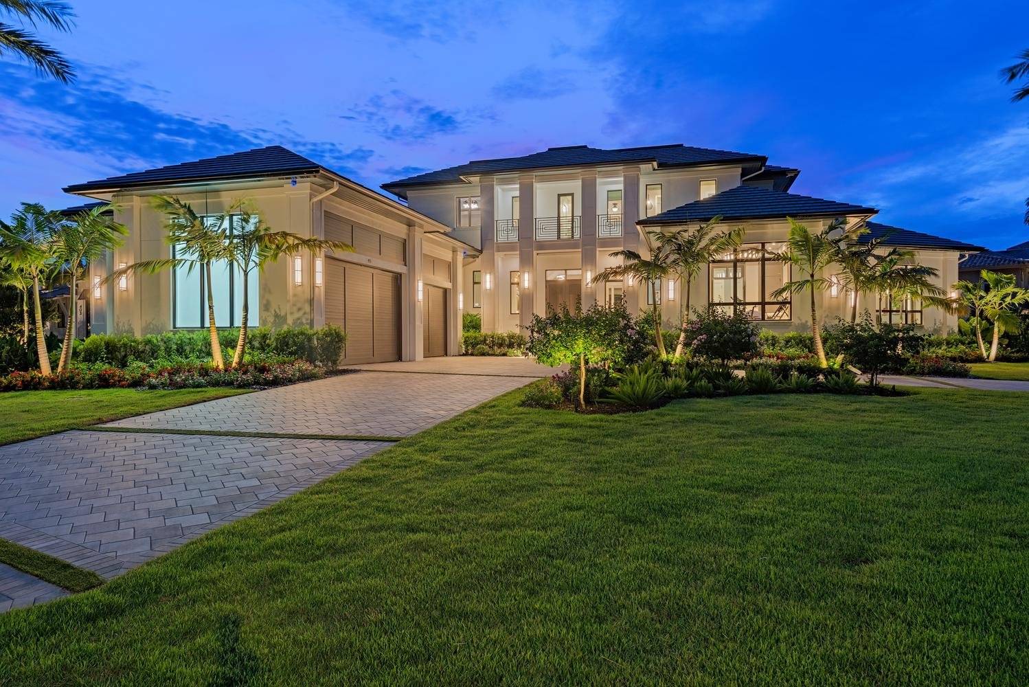 Illuminated contemporary residence at 405 Neapolitan Way